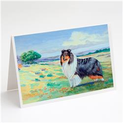 Collie Greeting Cards & Envelopes - Pack of 8