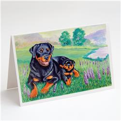 Rottweiler Greeting Cards & Envelopes - Pack of 8