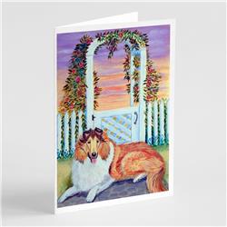 Collie Greeting Cards & Envelopes - Pack of 8