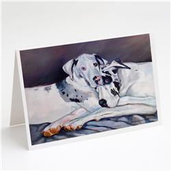 Harlequin Natural Great Danes Greeting Cards & Envelopes - Pack of 8