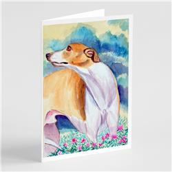 Whippet Greeting Cards & Envelopes - Pack of 8