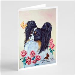Papillon Greeting Cards & Envelopes - Pack of 8