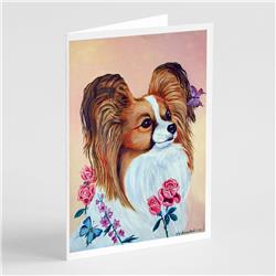 Papillon Greeting Cards & Envelopes - Pack of 8