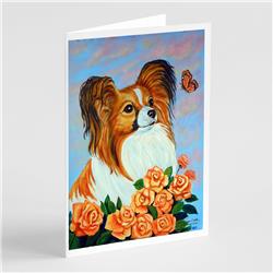 Papillon Greeting Cards & Envelopes - Pack of 8