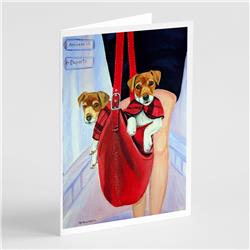 7251GCA7P Jack Russell Terrier Greeting Cards & Envelopes - Pack of 8
