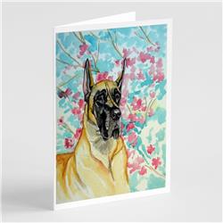 Fawn Great Dane Greeting Cards & Envelopes - Pack of 8