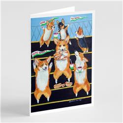 Go Team Corgi Pembroke Greeting Cards & Envelopes - Pack of 8
