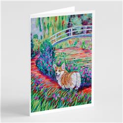 Corgi Footbridge Greeting Cards & Envelopes - Pack of 8