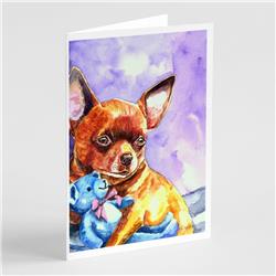 Chihuahua with Teddy Bear Greeting Cards & Envelopes - Pack of 8