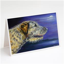 Irish Wolfhound Looking Greeting Cards & Envelopes - Pack of 8