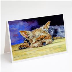 Yorkie Taking a Nap Greeting Cards & Envelopes - Pack of 8