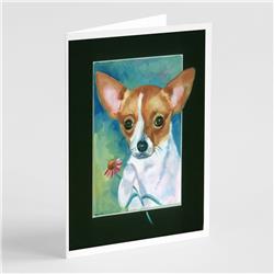 Chihuahua & Daisy Greeting Cards & Envelopes - Pack of 8