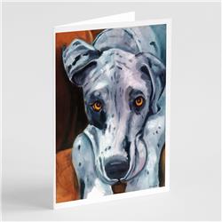Great Dane Waiting Patiently Greeting Cards & Envelopes - Pack of 8