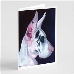 Great Dane Harlequin Greeting Cards & Envelopes - Pack of 8