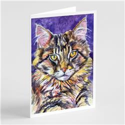 Maine Coon Sassy Greeting Cards & Envelopes - Pack of 8