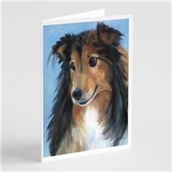 Sheltie Good Boy Greeting Cards & Envelopes - Pack of 8