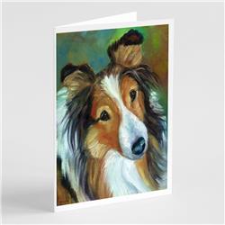 Sheltie Curiosity Greeting Cards & Envelopes - Pack of 8