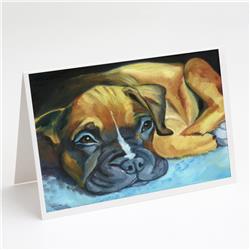 Boxer Pup Greeting Cards & Envelopes - Pack of 8