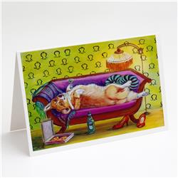 Corgi Home Alone Greeting Cards & Envelopes - Pack of 8