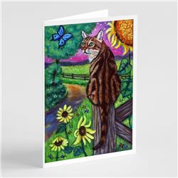 Bengal Cat Greeting Cards & Envelopes - Pack of 8