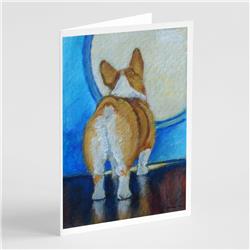 Corgi Butt Greeting Cards & Envelopes - Pack of 8