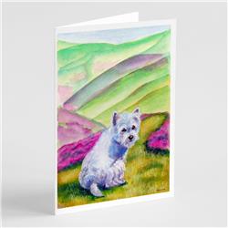Westie Long Road Ahead Greeting Cards & Envelopes - Pack of 8