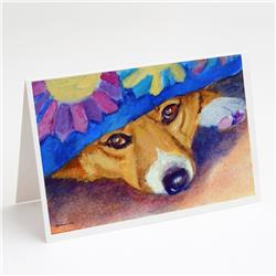 Peek-A-Boo Corgi Greeting Cards & Envelopes - Pack of 8