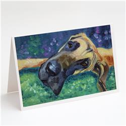 Great Dane Hard Day Greeting Cards & Envelopes - Pack of 8