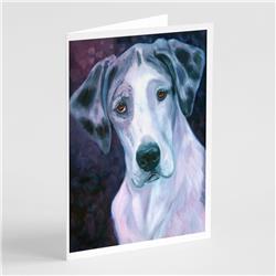 Curious Great Dane Greeting Cards & Envelopes - Pack of 8
