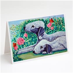 Bedlington Terrier Greeting Cards & Envelopes - Pack of 8