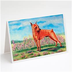 Min Pin Greeting Cards & Envelopes - Pack of 8