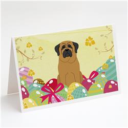 Easter Eggs Mastiff Greeting Cards & Envelopes - Pack of 8