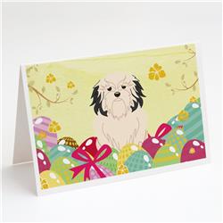 Easter Eggs Lowchen Greeting Cards & Envelopes - Pack of 8