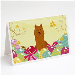 Easter Eggs Karelian Bear Dog Greeting Cards & Envelopes - Pack of 8