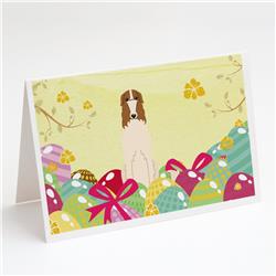 Easter Eggs Borzoi Greeting Cards & Envelopes - Pack of 8