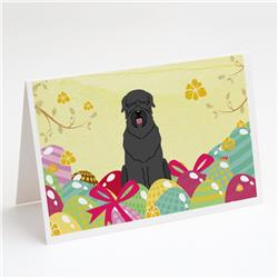 Easter Eggs Black Russian Terrier Greeting Cards & Envelopes - Pack of 8