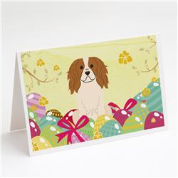 Easter Eggs Cavalier Spaniel Greeting Cards & Envelopes - Pack of 8