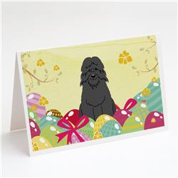 Easter Eggs Bouvier Des Flandres Greeting Cards & Envelopes - Pack of 8