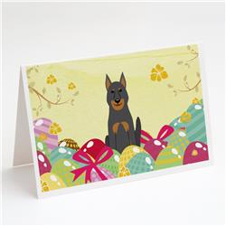 Easter Eggs Beauce Shepherd Dog Greeting Cards & Envelopes - Pack of 8