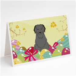 Easter Eggs Briard Black Greeting Cards & Envelopes - Pack of 8
