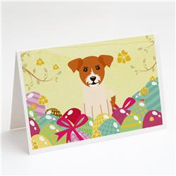 Easter Eggs Jack Russell Terrier Greeting Cards & Envelopes - Pack of 8