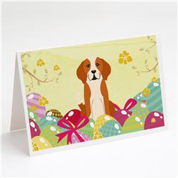 Easter Eggs English Foxhound Greeting Cards & Envelopes - Pack of 8