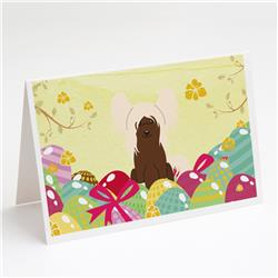 Easter Eggs Chinese Crested Cream Greeting Cards & Envelopes - Pack of 8