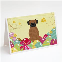 Easter Eggs Brindle Boxer Greeting Cards & Envelopes - Pack of 8