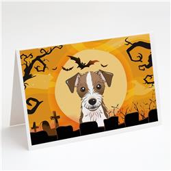 Halloween Jack Russell Terrier Greeting Cards & Envelopes - Pack of 8