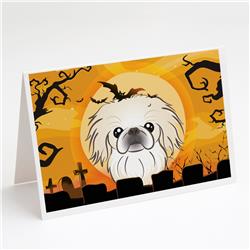Halloween Pekingese Greeting Cards & Envelopes - Pack of 8
