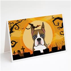 Halloween Boxer Greeting Cards & Envelopes - Pack of 8