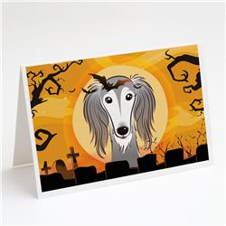 Halloween Saluki Greeting Cards & Envelopes - Pack of 8