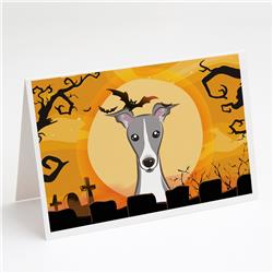 Halloween Italian Greyhound Greeting Cards & Envelopes - Pack of 8