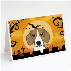 Halloween Beagle Greeting Cards & Envelopes - Pack of 8